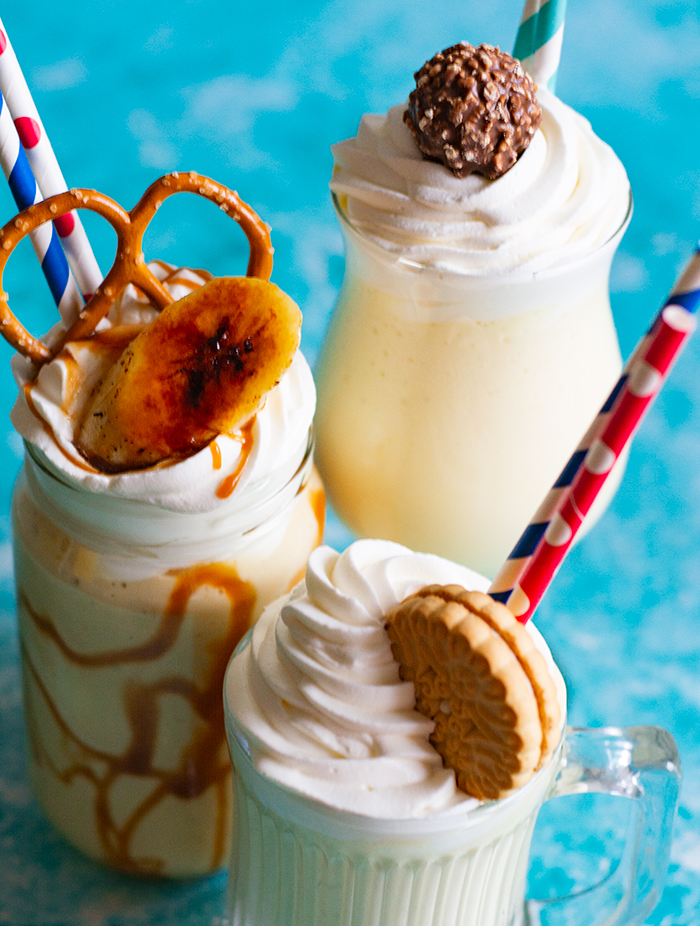 trio of ackee milkshakes